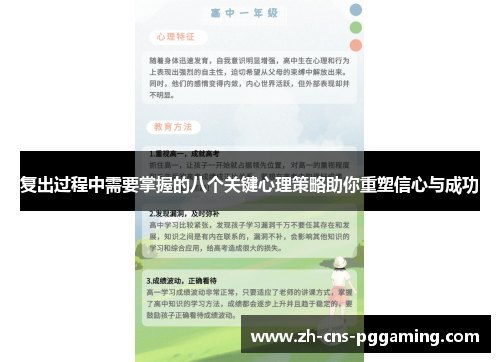 复出过程中需要掌握的八个关键心理策略助你重塑信心与成功